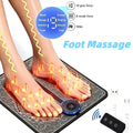 USB rechargeable electric foot massager pad