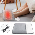 USB electric foot warmer with soft plush lining, front view