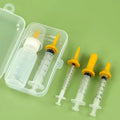 Pet nursing bottle kit with feeding bottle and nipples for kittens and puppies
