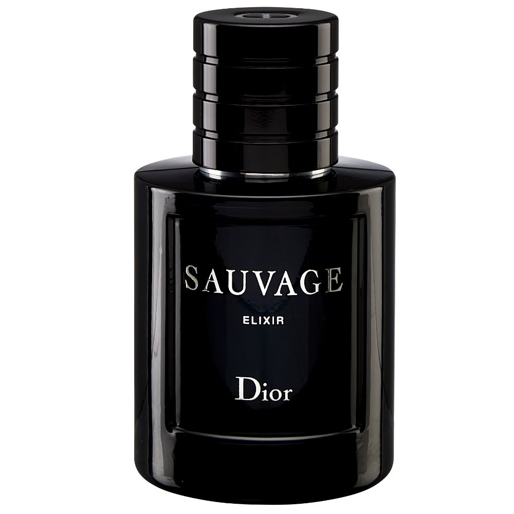 Dior Sauvage Elixir 60ml bottle front view with black cap
