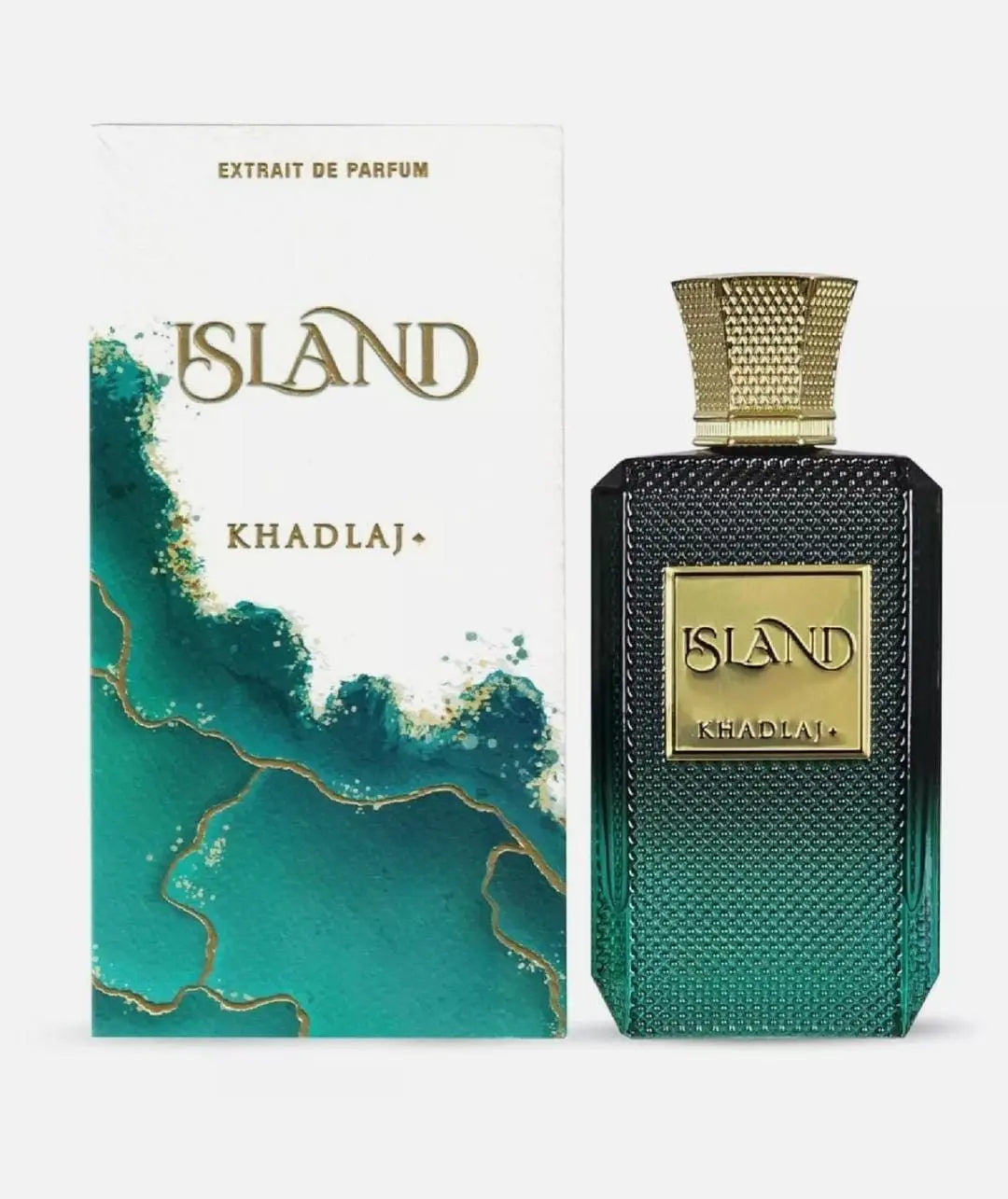 Khadlaj Island Extrait de Parfum 100 ml unisex fragrance spray bottle