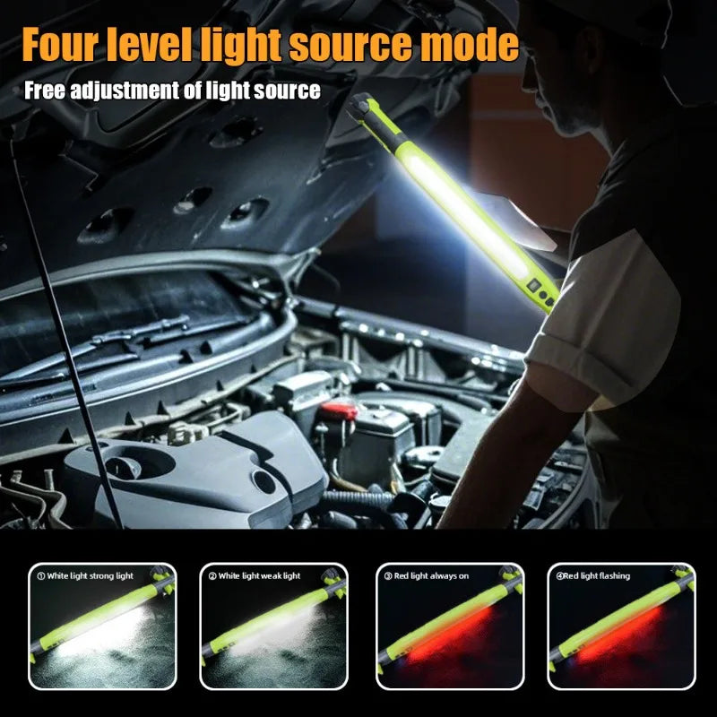 Rechargeable LED Work Light 1200LM, Magnetic Mechanic Torch Alsonic UK