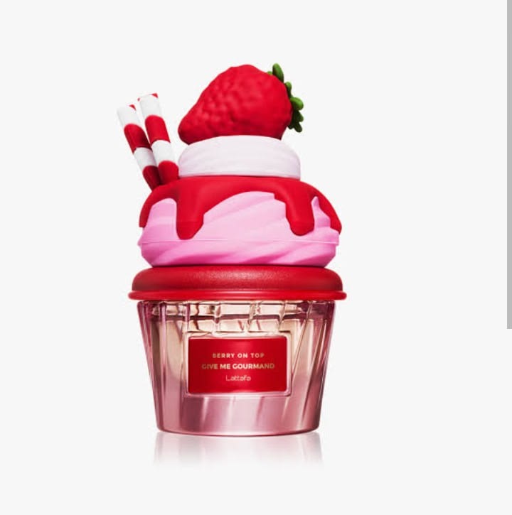 Lattafa Give Me Gourmand Berry On Top Eau de Parfum Spray 75ml / 2.5oz for Women