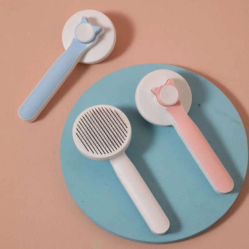 Self Cleaning Slicker Brush for Dogs & Cats Deshedding Alsonic UK