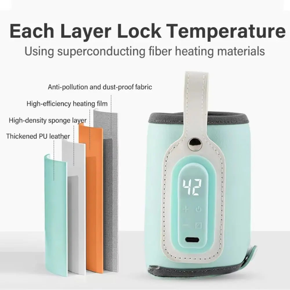 Portable Baby Bottle Warmer with LED Display & Temp Control Alsonic UK