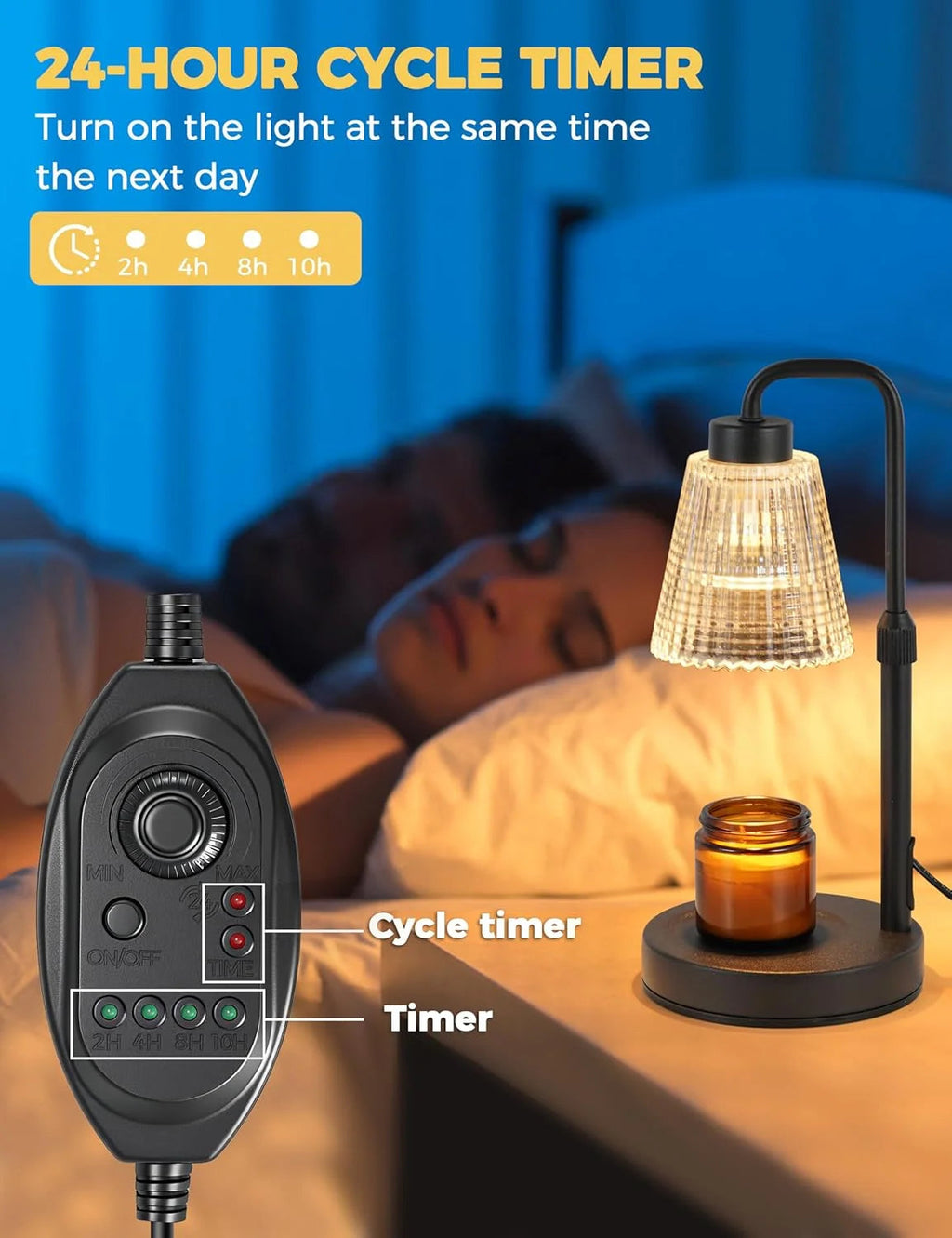 Candle Warmer Lamp with Timer & Dimmer Stylish Shop