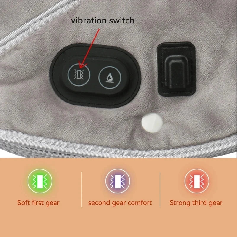 Electric Heated Neck & Shoulder Massager – Vibration Massage Pad for Neck and Back Alsonic UK