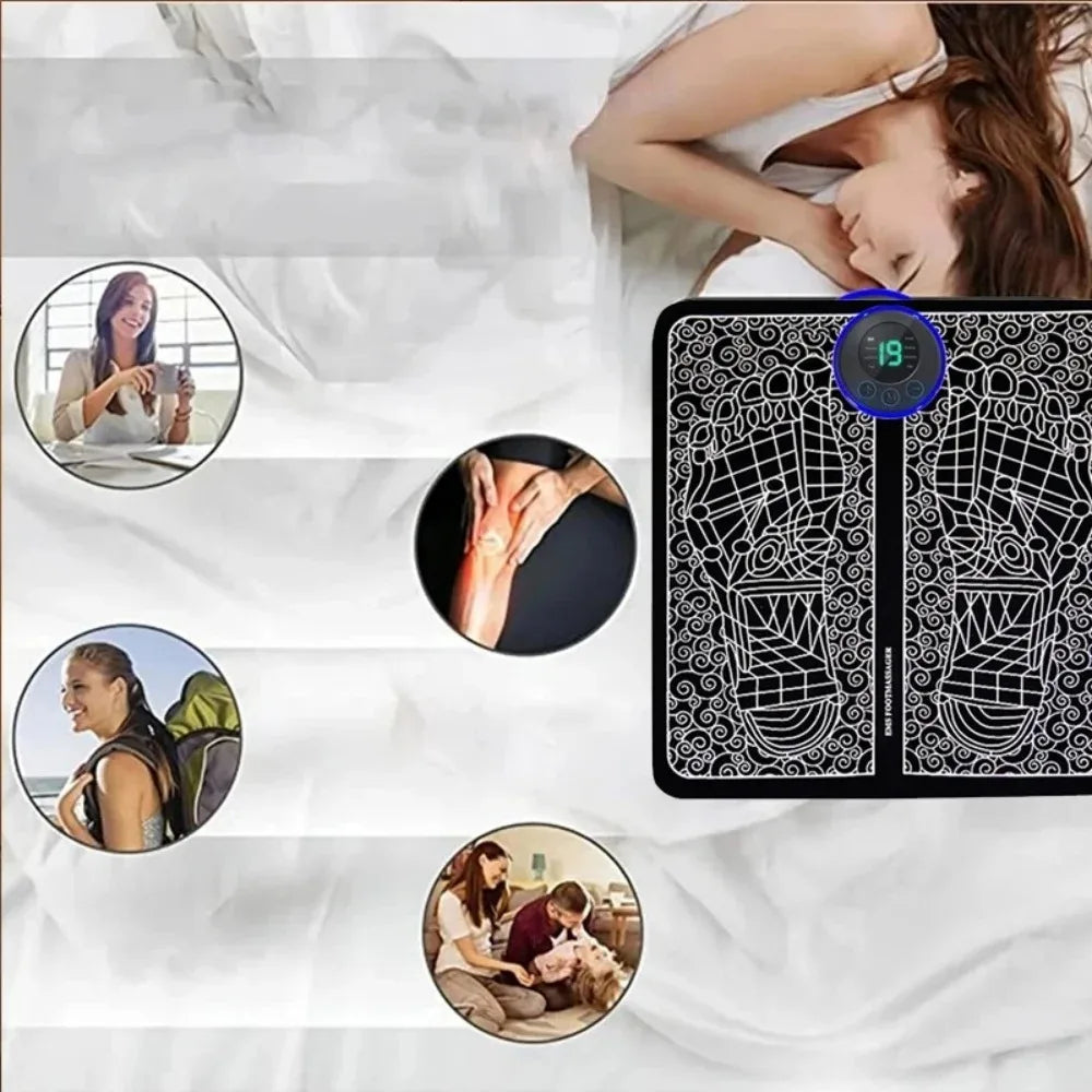 USB Rechargeable Electric Foot Massager Pad for Home Use Alsonic UK