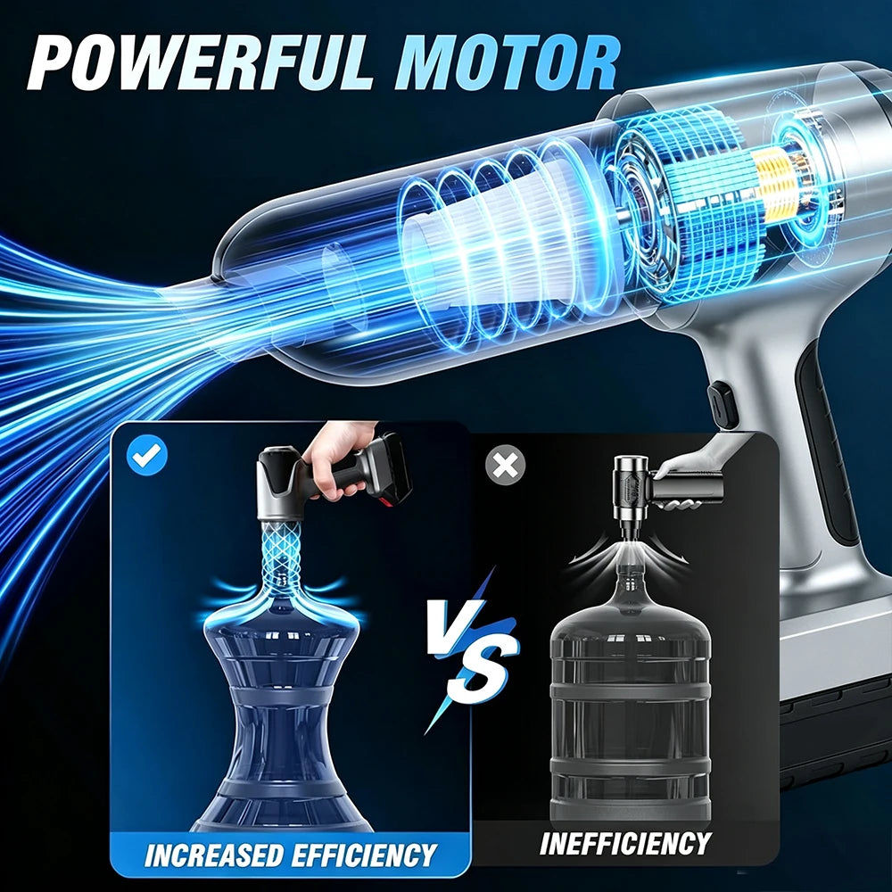Cordless Handheld Vacuum 24000PA | 5-in-1 Car Vacuum for Makita 18V Battery Alsonic UK