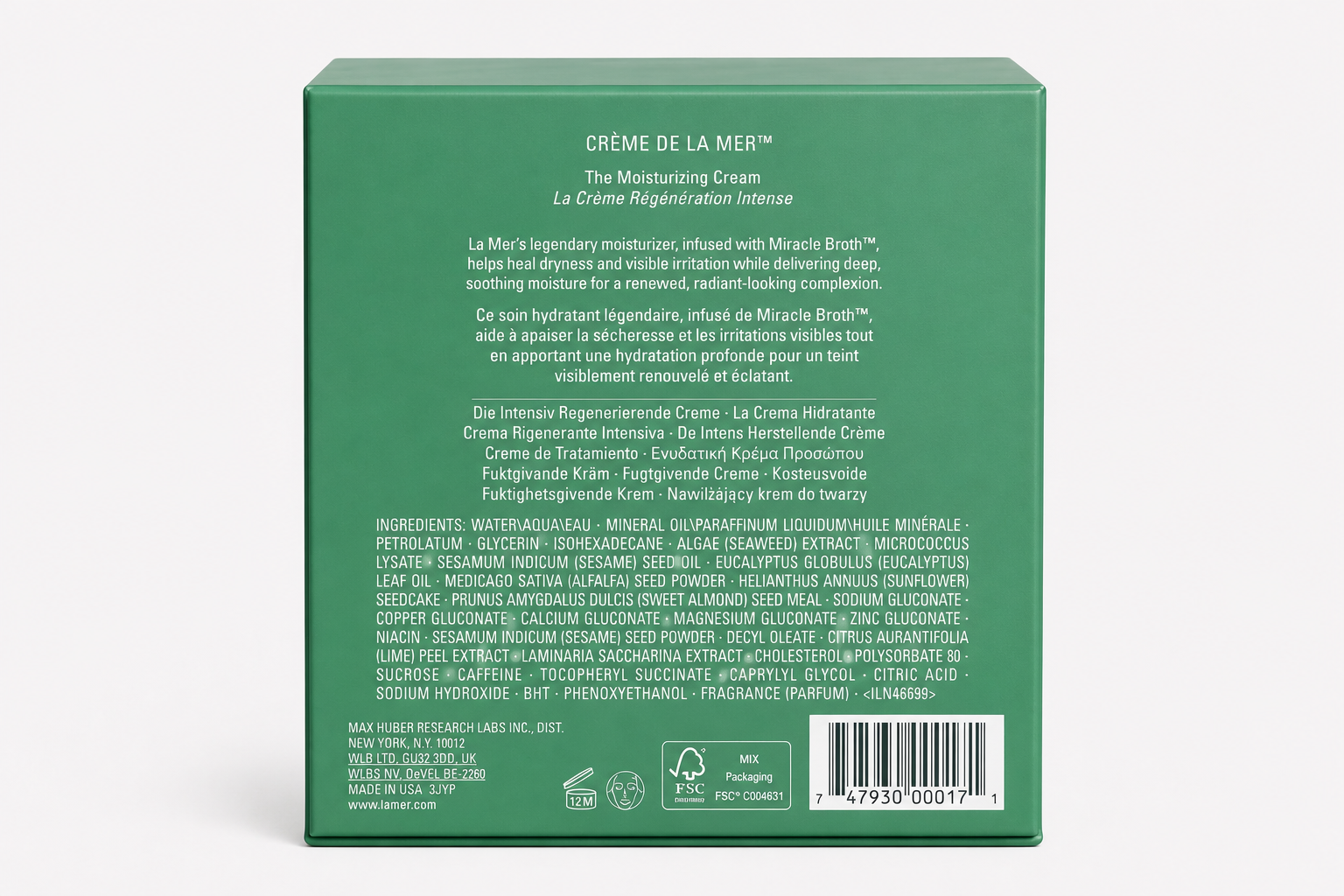 Crème de la Mer The Moisturizing Cream 3.4 oz / 100 mL