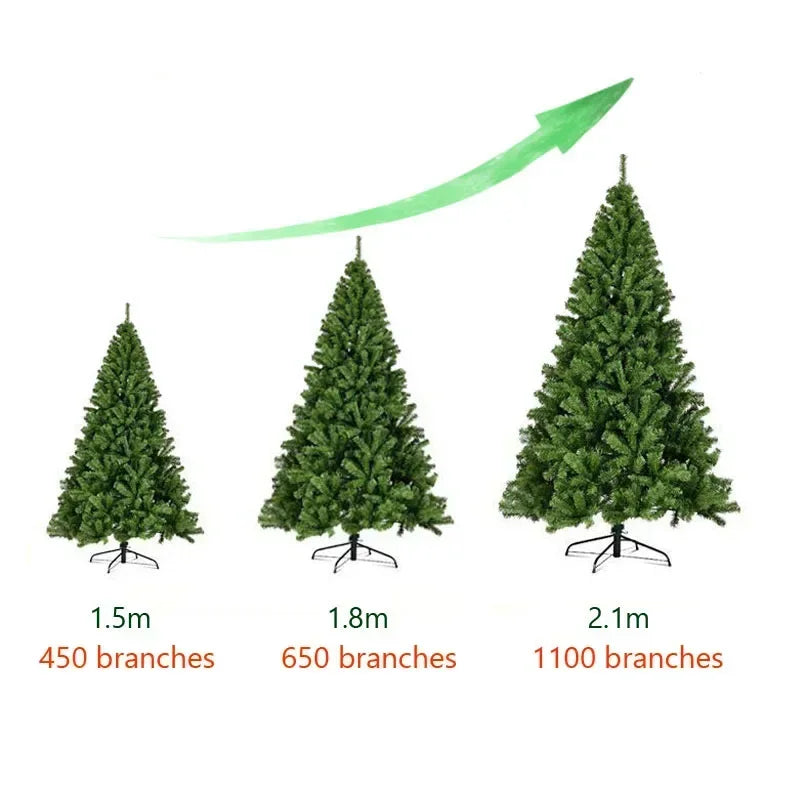 Luxury Dense PVC Artificial Christmas Tree – Green Alsonic UK