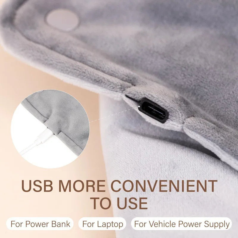USB Heated Shawl Blanket – Warm Hands & Legs Alsonic UK
