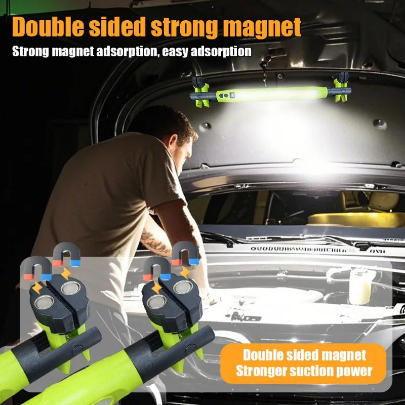 Rechargeable LED Work Light 1200LM, Magnetic Mechanic Torch Alsonic UK