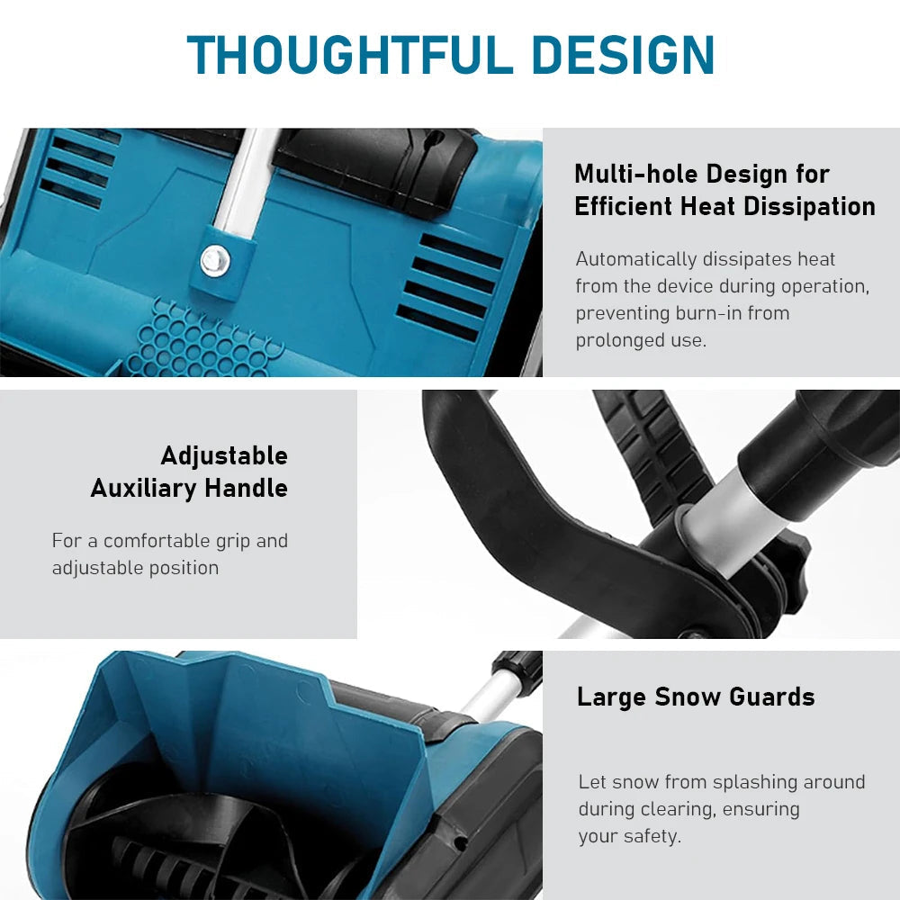 21V Cordless Electric Snow Blower Shovel Alsonic UK