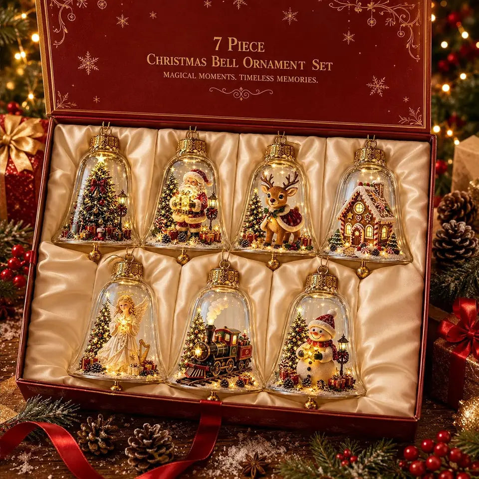 Lighted Santa Claus Christmas Tree Ornament – Transparent Hanging Pendant Decoration Stylish Shop
