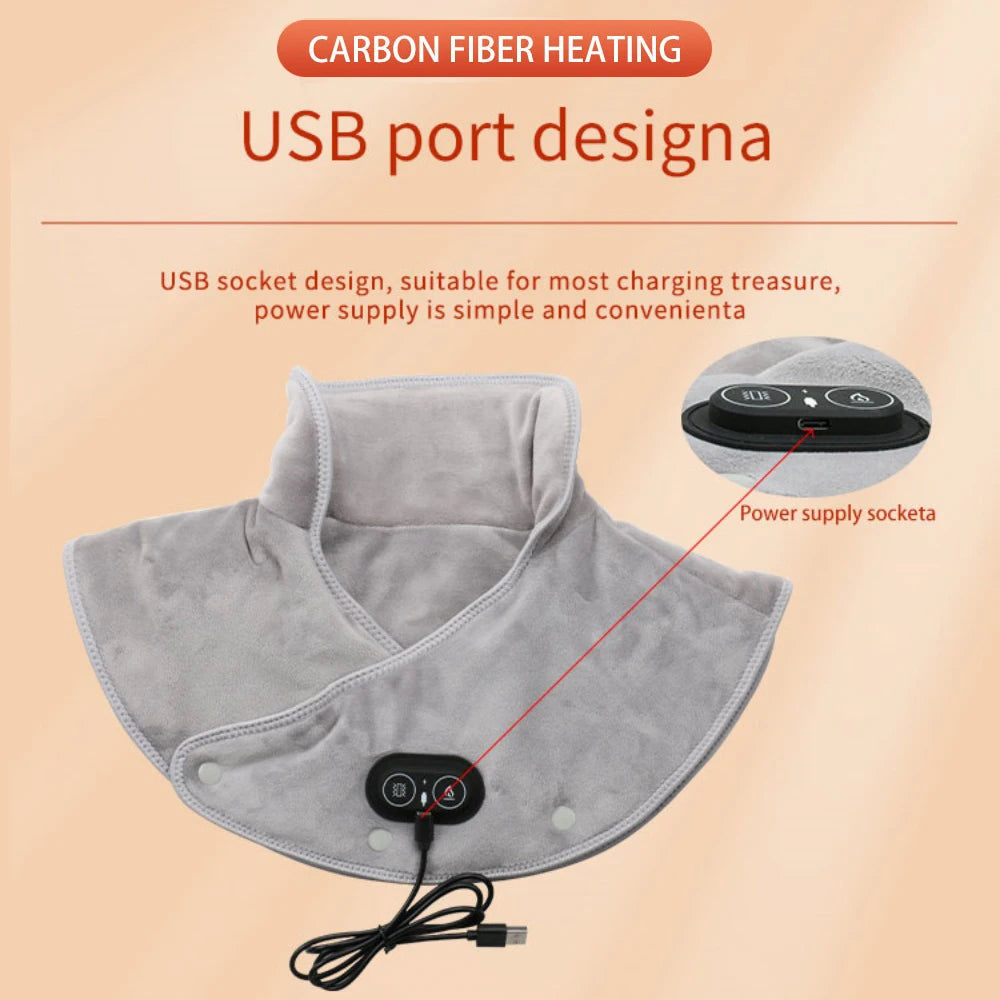 Electric Heated Neck & Shoulder Massager – Vibration Massage Pad for Neck and Back Alsonic UK