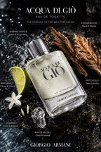 Giorgio Armani Acqua di Gio Eau de Toilette 3.4 oz 100ml Spray | Fresh Aquatic Men's Cologne