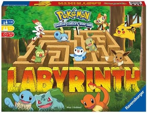 Pokémon Labyrinth Board Game – Ravensburger Shifting Maze Family Game