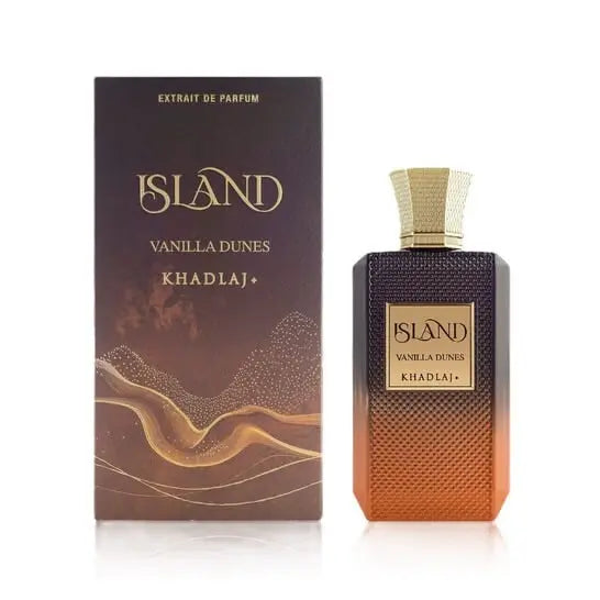 Khadlaj Island Vanilla Dunes Extrait de Parfum 100 ml unisex fragrance spray bottle