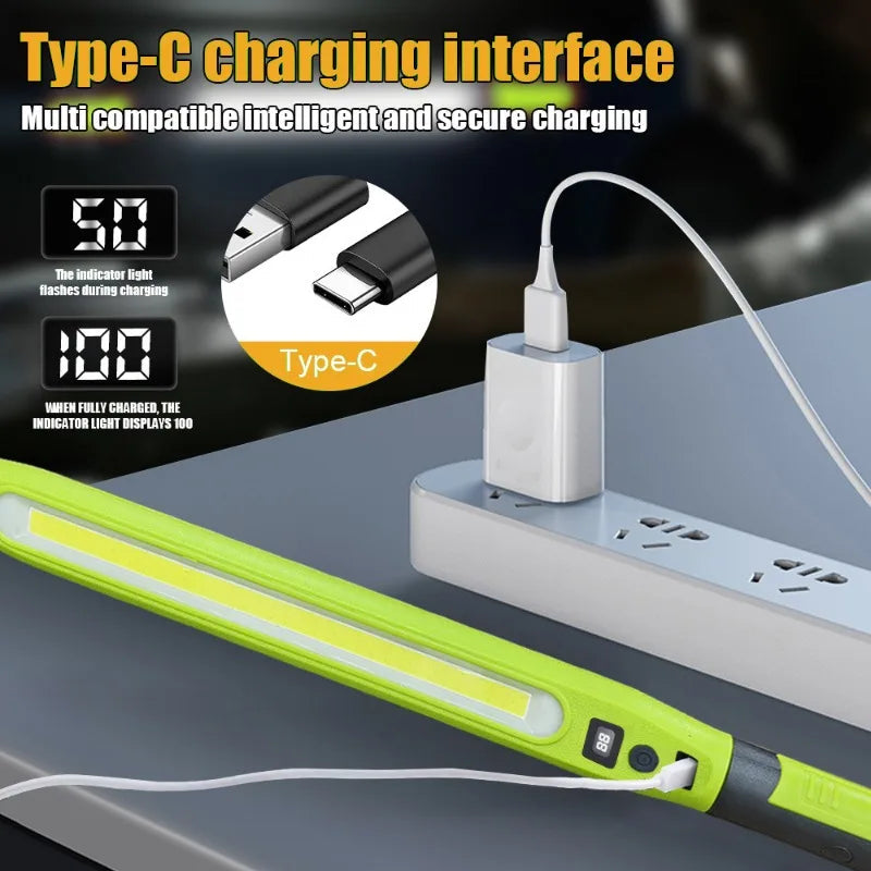 Rechargeable LED Work Light 1200LM, Magnetic Mechanic Torch Alsonic UK