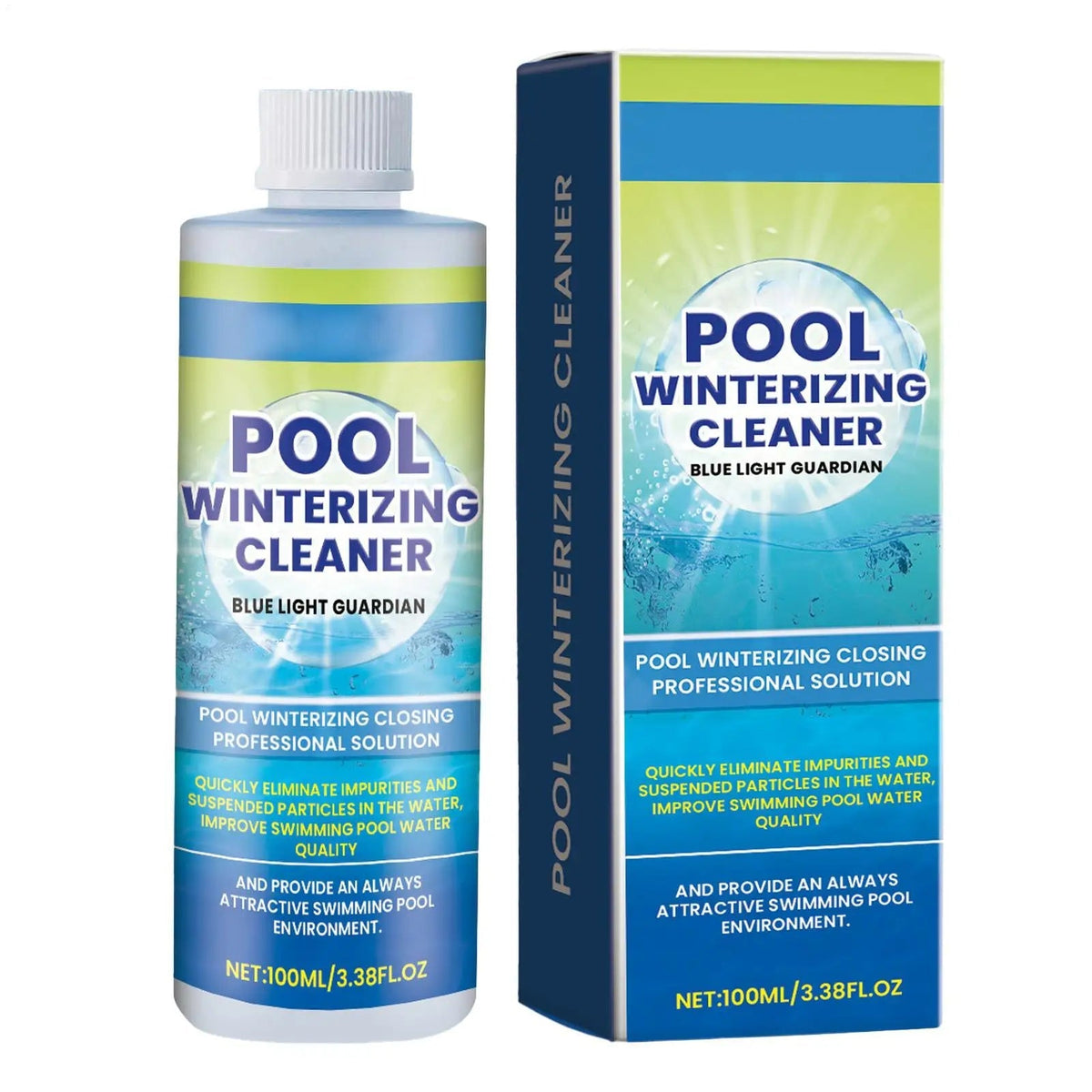 Pool Water Clarifier – 100ml Pool Cleaner Alsonic UK