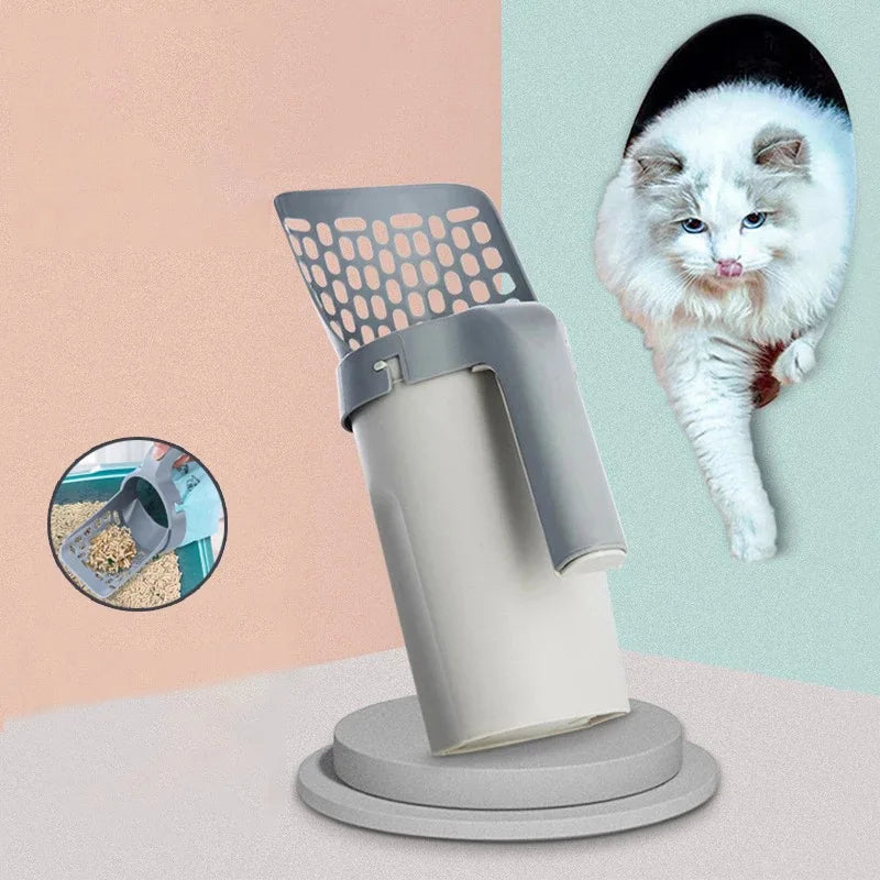 Cat Litter Scooper with Built-In Waste Bags Alsonic UK