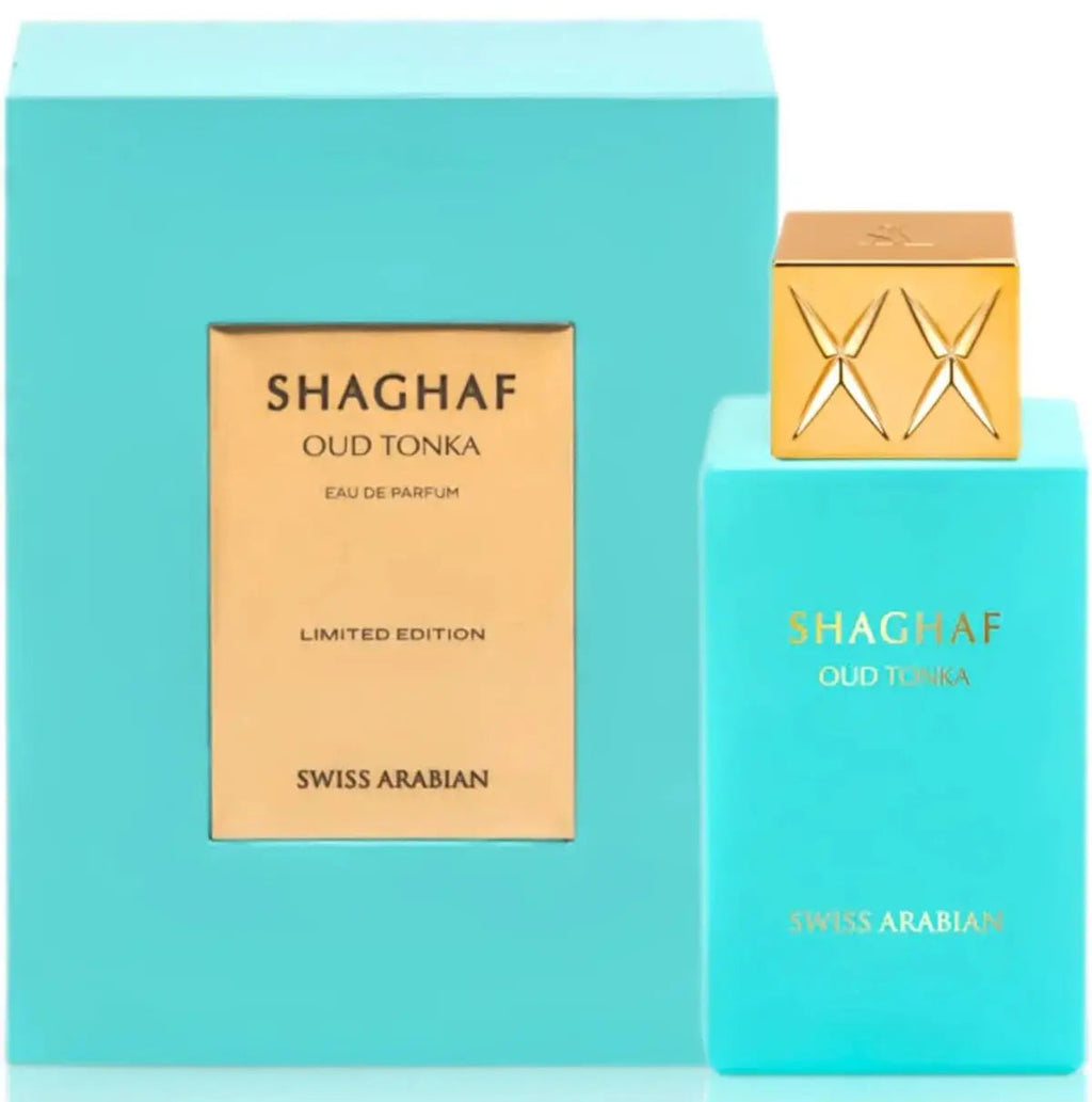 Swiss Arabian Shaghaf Oud Tonka Eau de Parfum spray bottle 2.5 oz 75ml unisex