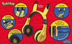 Pokémon Pikachu Bluetooth Headphones for Kids – Wireless Over-Ear with Mic