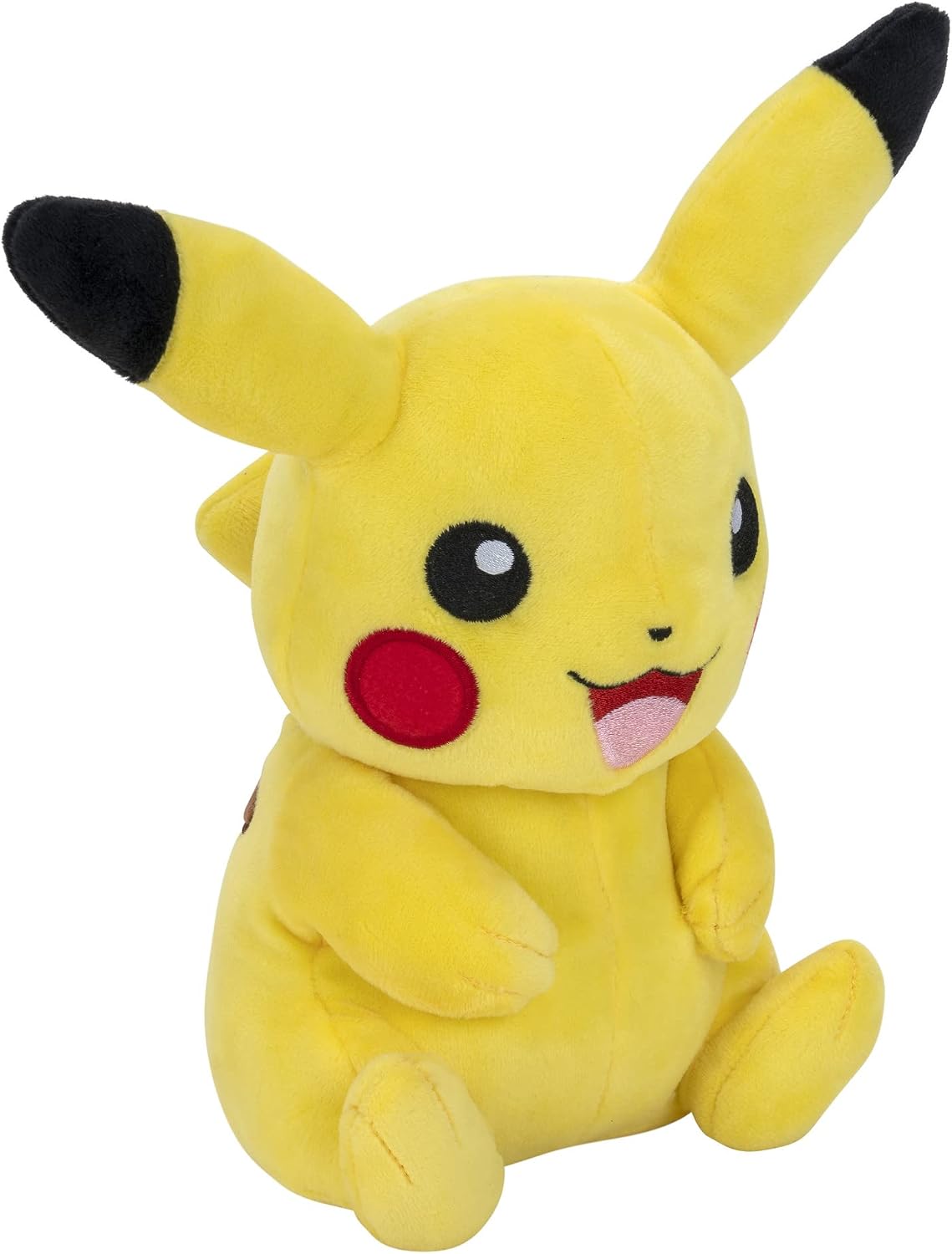 Pokémon Pikachu Plush 8-Inch – Soft Cuddly Collectible Stuffed Toy