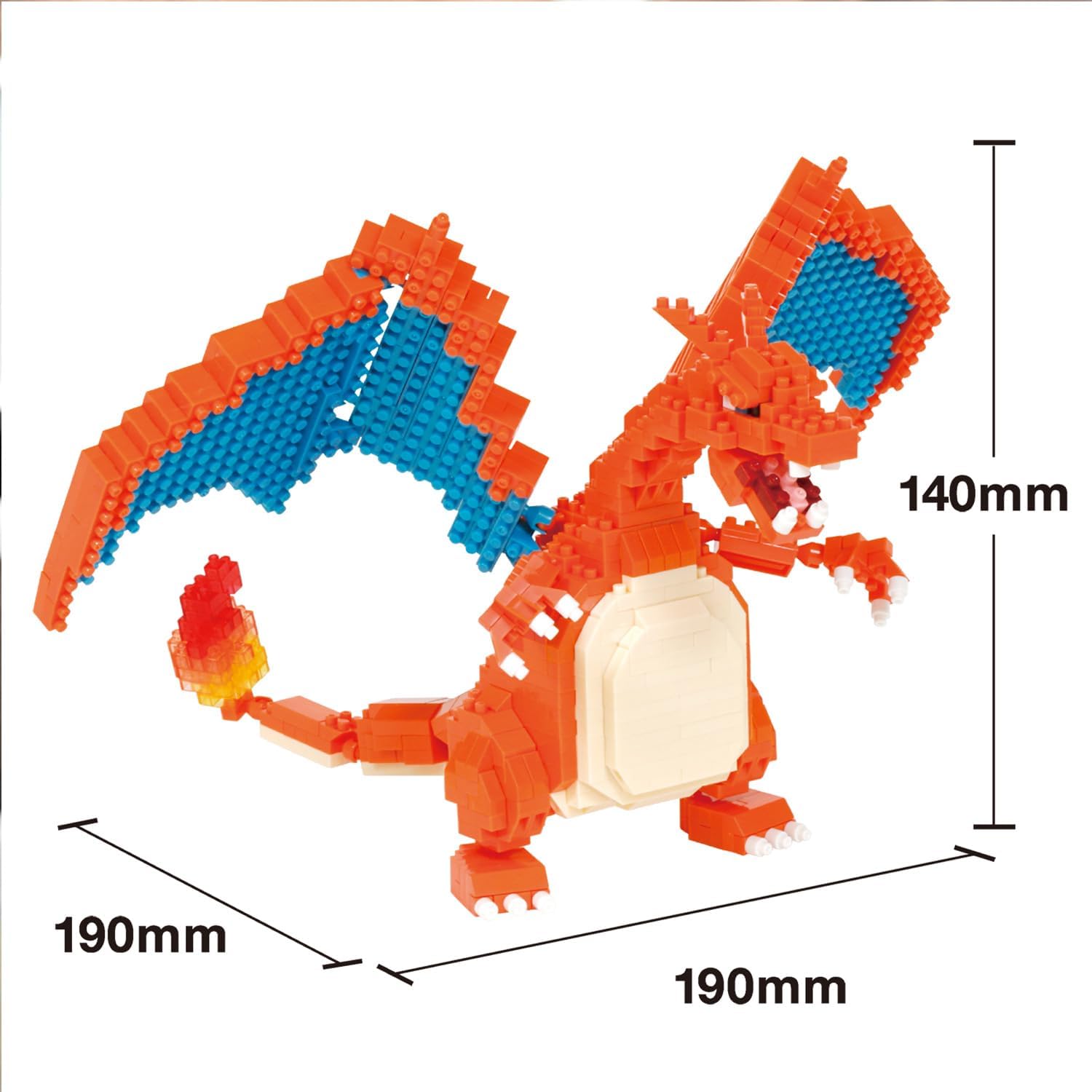 Nanoblock Pokémon Charizard Deluxe Edition – 770 Piece Building Model Kit