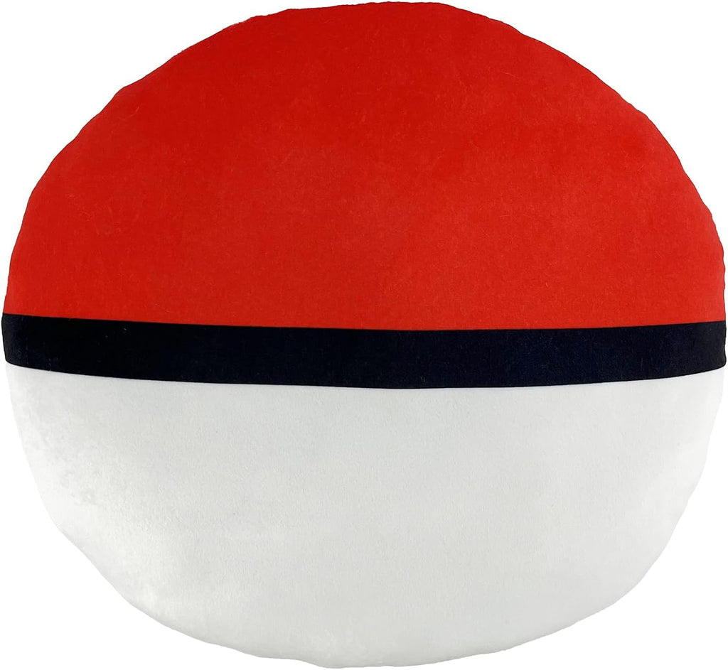 Pokémon Poké Ball Cloud Pillow 12" – Soft Plush Cushion for Kids Room Decor