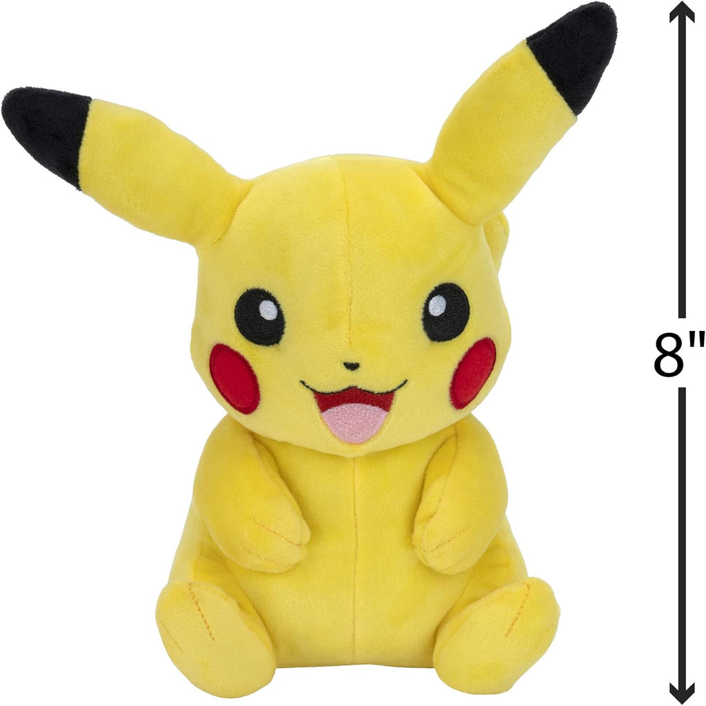 Pokémon Pikachu Plush 8-Inch – Soft Cuddly Collectible Stuffed Toy