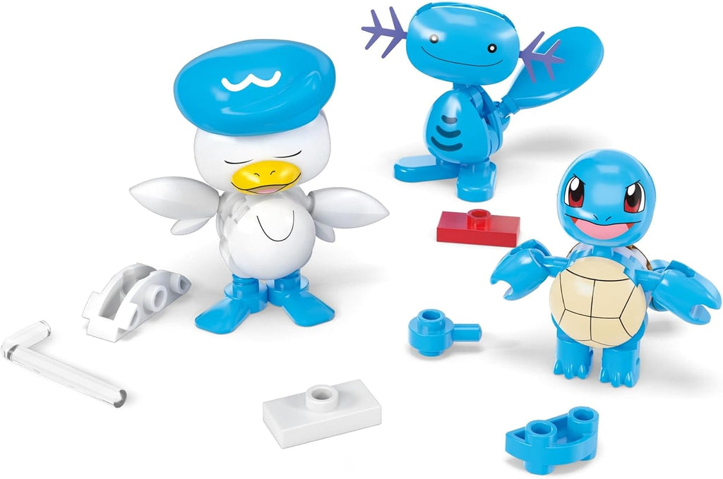 MEGA Pokémon Water-Type Building Set – 4 Buildable Poseable Figures with Poké Balls