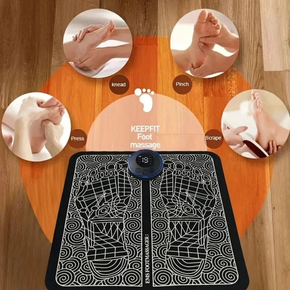 USB Rechargeable Electric Foot Massager Pad for Home Use Alsonic UK