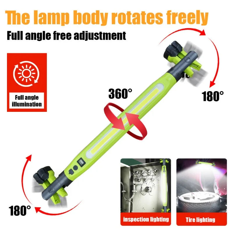 Rechargeable LED Work Light 1200LM, Magnetic Mechanic Torch Alsonic UK