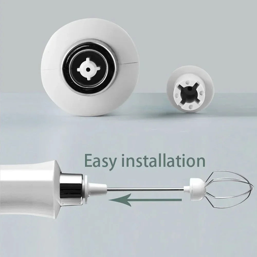 USB Rechargeable Milk Frother – Mini Handheld Electric Foam Maker with 3 Speeds Alsonic UK