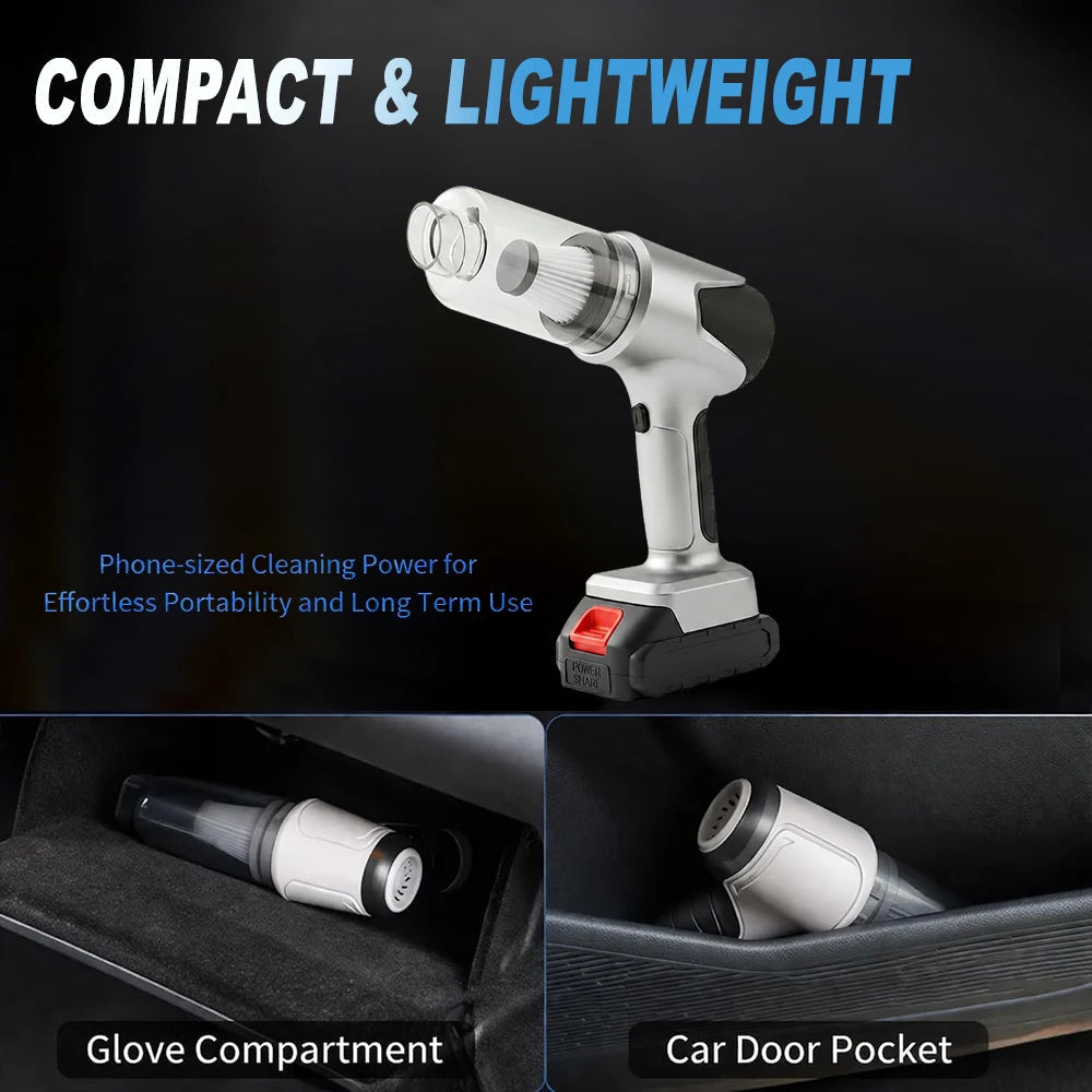 Cordless Handheld Vacuum 24000PA | 5-in-1 Car Vacuum for Makita 18V Battery Alsonic UK
