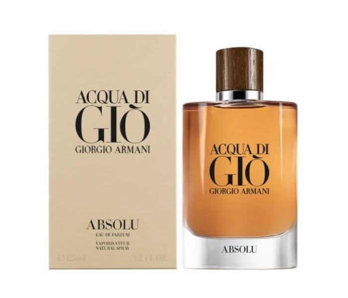 Giorgio Armani Acqua di Gio Absolu Eau de Parfum 4.2 oz 125 ml men's spray bottle
