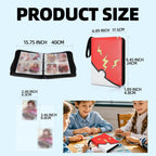 Trading Card Binder 400 Cards – Zippered Card Holder for Game & Sports Cards