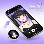 Digital Badge Pin – 1.7" LED Touchscreen Wearable for Photos, GIFs & Videos