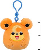 Pokémon Squishmallows Teddiursa Plush Clip – Soft Collectible Clip-On Toy