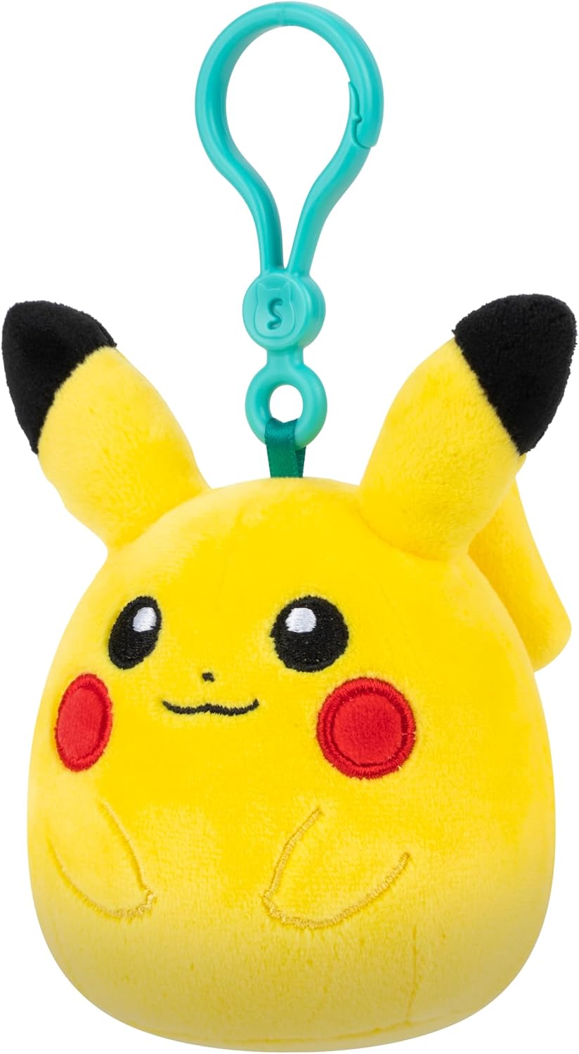 Pokémon Squishmallows Teddiursa Plush Clip – Soft Collectible Clip-On Toy
