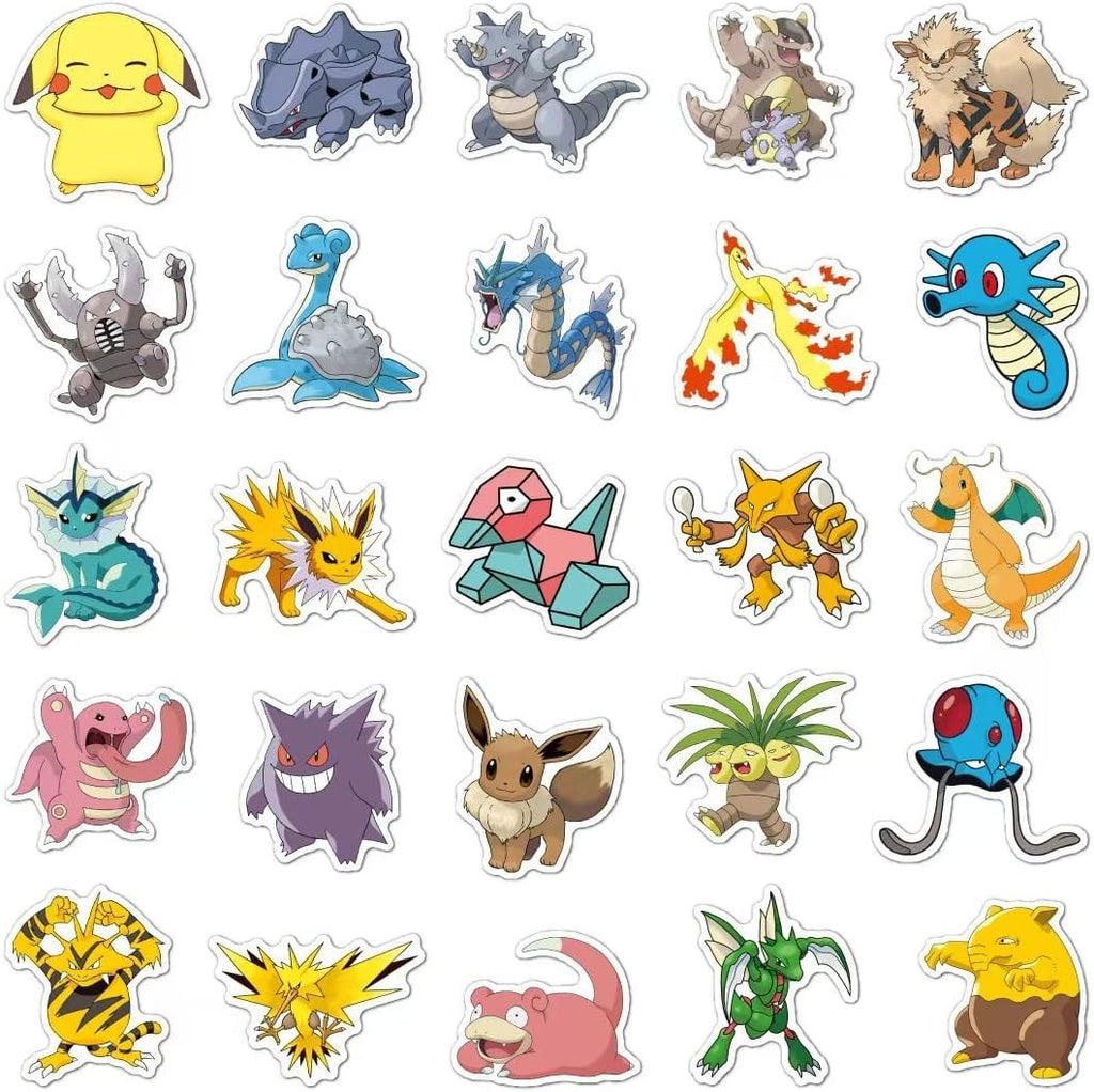 Cartoon Vinyl Stickers 100-Pack – Waterproof Decals for Laptops & Water Bottles