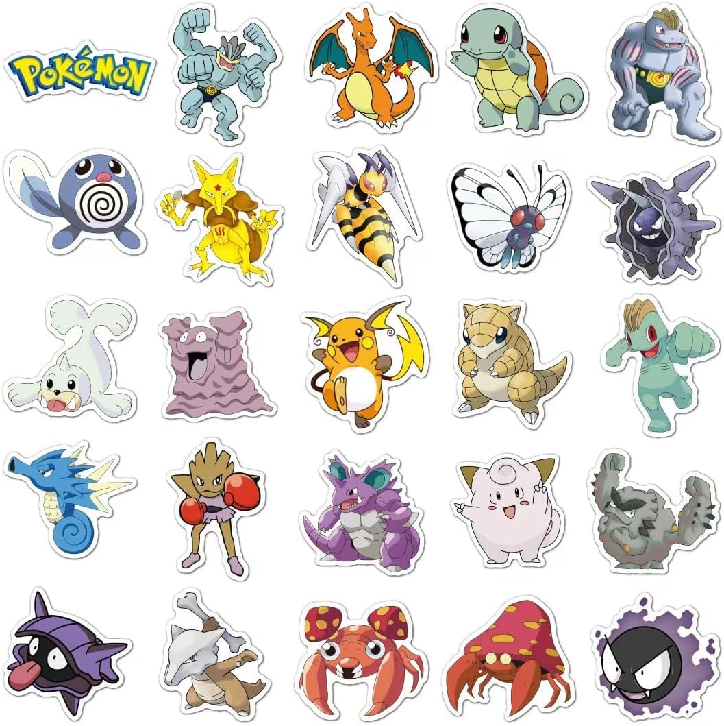 Cartoon Vinyl Stickers 100-Pack – Waterproof Decals for Laptops & Water Bottles