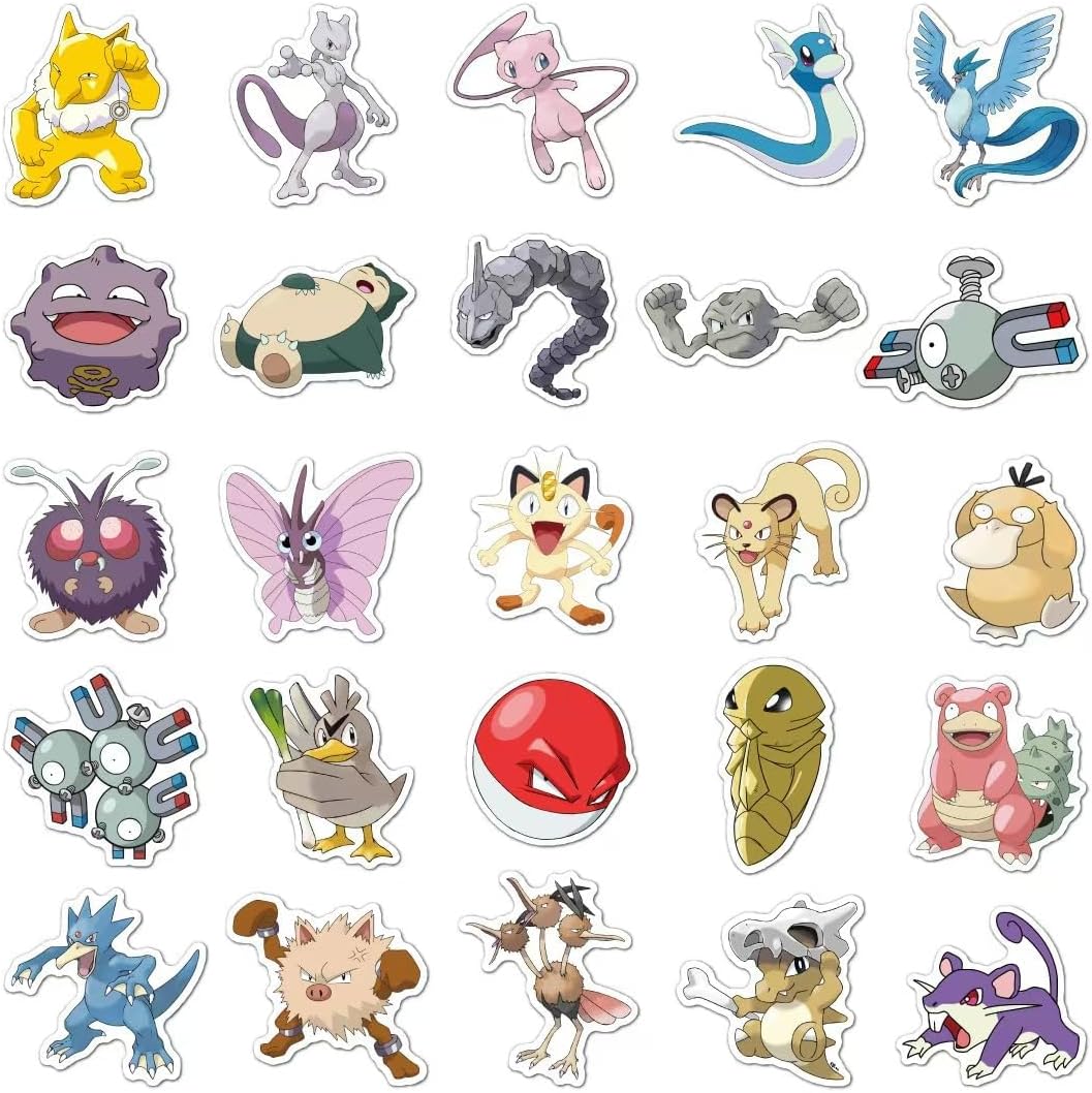 Cartoon Vinyl Stickers 100-Pack – Waterproof Decals for Laptops & Water Bottles