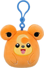 Pokémon Squishmallows Teddiursa soft plush clip-on toy