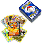 Pokémon card lot bundle of 50+ cards with holos and a guaranteed rare card