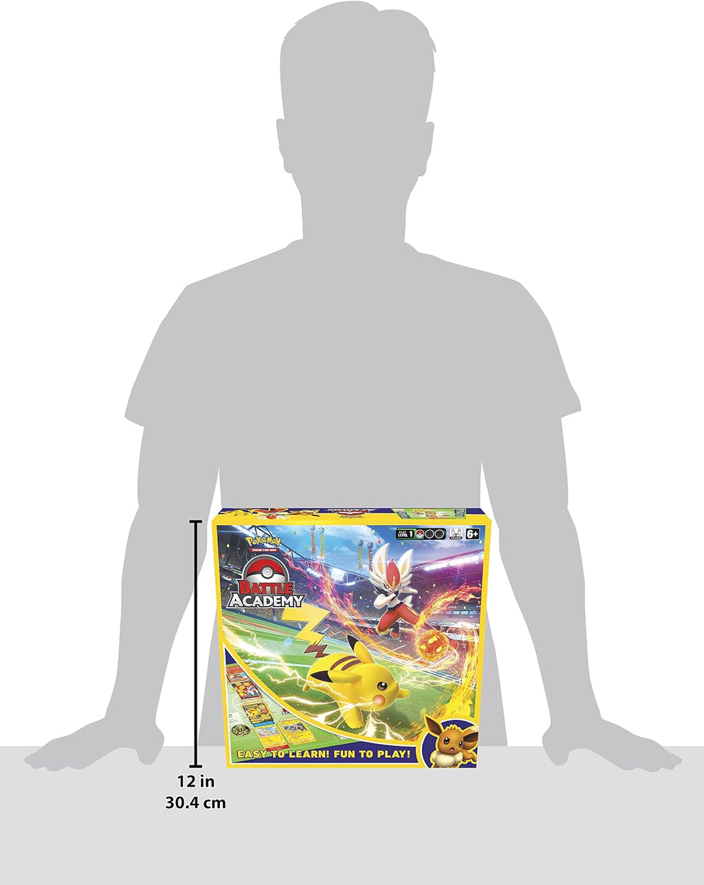 Pokémon TCG Battle Academy – 3 Deck Set with Pikachu V, Cinderace V & Eevee V