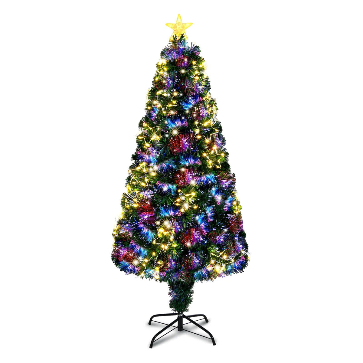 4ft Pre-Lit Fibre Optic Christmas Tree – 120cm Alsonic UK