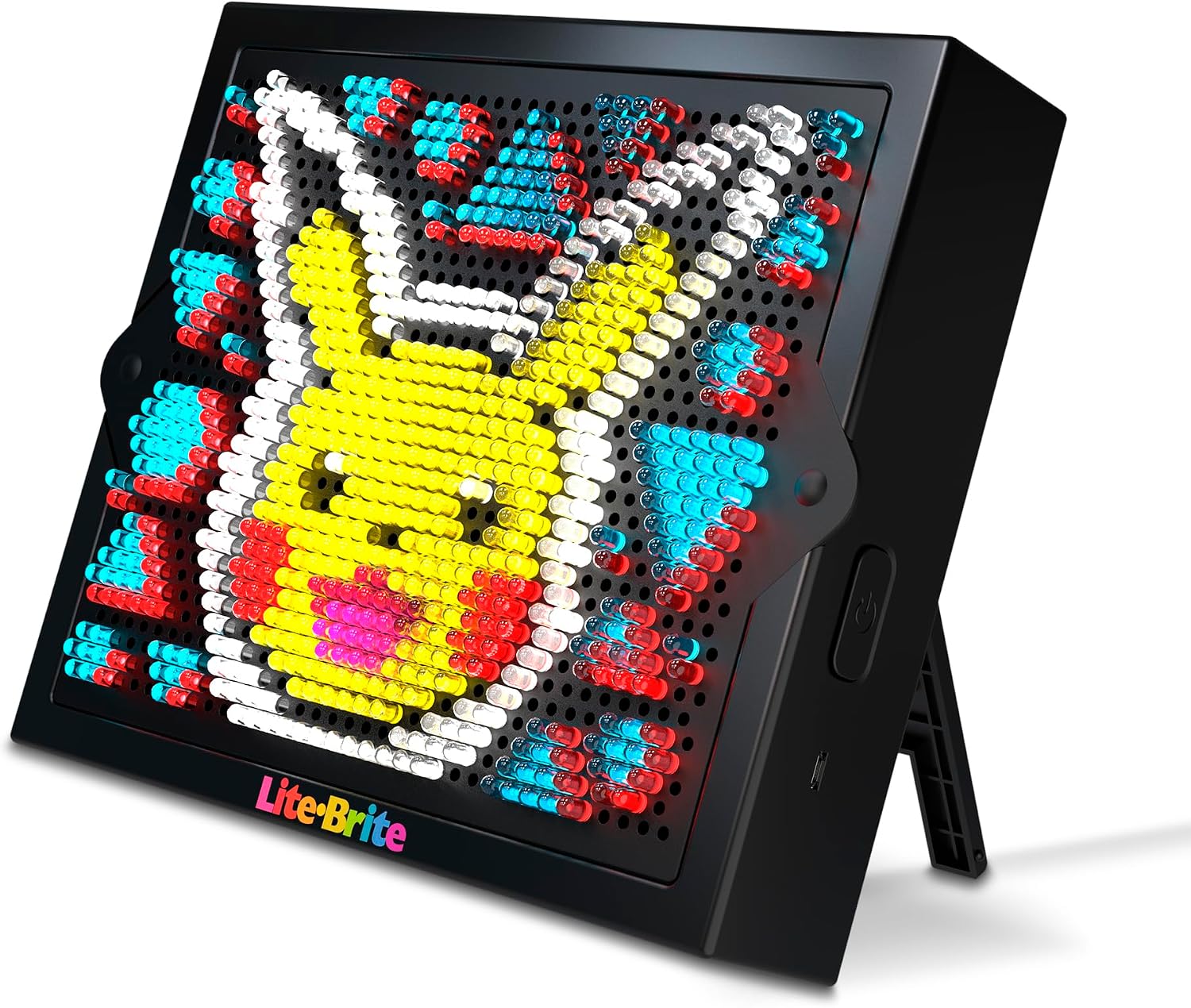 Pokémon Light-Up Peg Art Set – HD LED Grid Craft Kit with 1,000 Mini Pegs